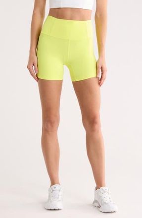 Free People FP Movement Never Better Bike Shorts in Sun Yellow at Nordstrom Rack, Size X-Small