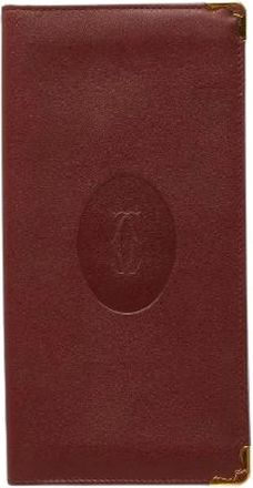 Cartier Pre-owned Must Line Portafoglio Lungo Bifold in Pelle - - Pre-owned - Donna - Rosso - ONE SIZE