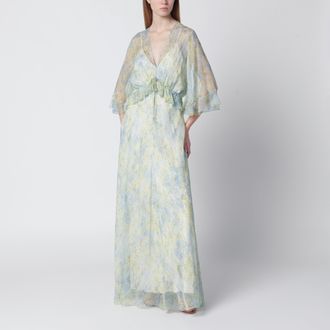 Alberta Ferretti Long dress with floral pattern