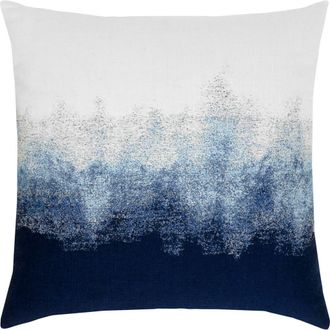 Elaine Smith Artful Ombre Indoor & Outdoor Woven Accent Pillow in Midnight at Nordstrom, Size 20X20