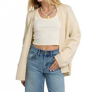 Billabong Soft Sun Cardigan In Ivory