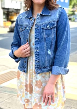 Kancan Kendale Denim Jacket In Blue