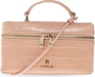 Furla Camelia Micro Bag - Dames - Handtassen - Roze - ONE Size - Leer - Tassen