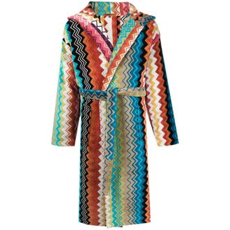 Missoni Home Giacomo Belted Hooded Bathrobe