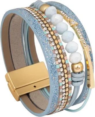 Saachi Saachi Arrow Charm Leather Bracelet