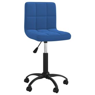 vidaXL Vidaxl - Silla De Comedor Giratoria De Terciopelo Azul