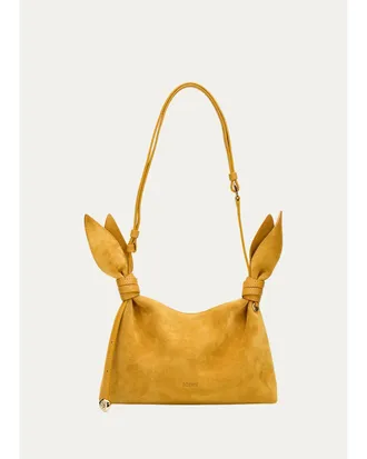 Loewe Scarf Mini Suede Shoulder Bag