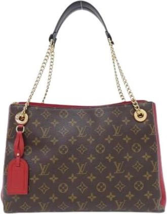 Louis Vuitton Pre-owned Shoulder Bag - Dames - Vintage Schoudertas - Bruin - ONE Size - Leer - Vintage