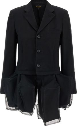 Comme Des Gar&ccedil;ons Blazer in lana - Nero