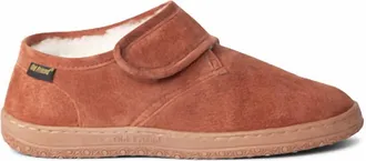 Old Friend Footwear Mens Adjustable Bootee Slipper - Medium In Chestnut