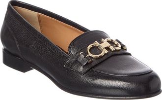 Ferragamo Ferragamo Gancini Leather Loafer
