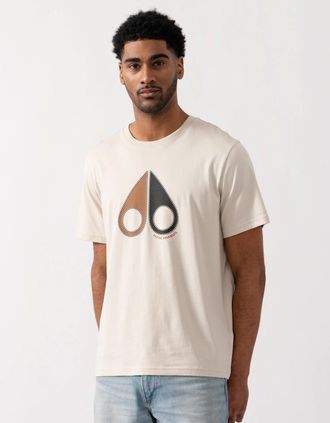 Moose Knuckles Mens Moose Knuckles Tandem Mens T-Shirt - Alabaster 1705 - White - Size: 40