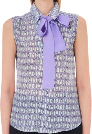 Liu Jo Tops, Dames, Blauw, S, Sleeveless Tops