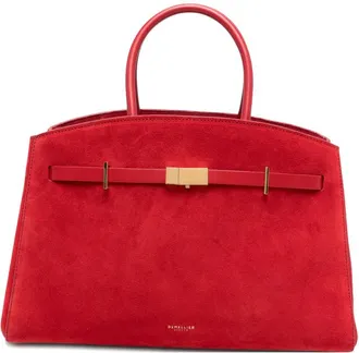 DeMellier Midi Hudson Suede Tote Bag