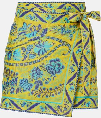 Etro Floral cotton beach cover-up