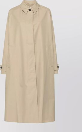 STUDIO NICHOLSON cotton blend long trench coat