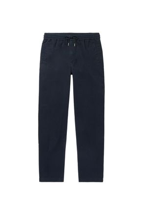 Folk Tapered Cotton-Twill Drawstring Trousers