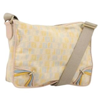Fendi Pre-owned Vintage Borsa a Spalla in Tela Zucchino - - Pre-owned - Donna - Beige - ONE SIZE
