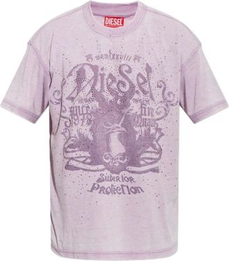 Diesel Hombre, Camisetas, P&uacute;rpura, Talla: XL