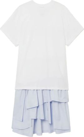 3.1 Phillip Lim ruffled overlay dress - women - Cotton - M - White