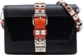 Prada Pre-owned Cross Body Bags, female, Black, Size: ONE SIZE Pre-owned Elektra