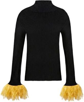 La DoubleJ Mujer, Jerseys, Negro, Talla: M