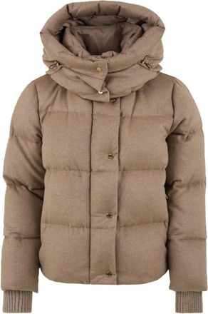Moorer Felipa-LS9 Jas - Dames - Winterjassen - Beige - XS - Wol - Jassen