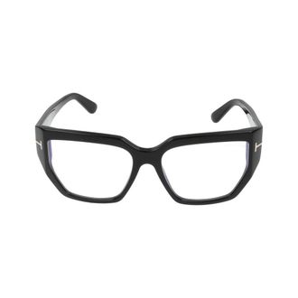 Tom Ford Glasses, unisex, Black, Size: 54 MM Blue Block Square Opticals