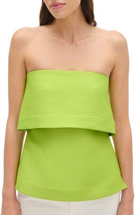Aligne Felix Popover Strapless Top in Lime at Nordstrom, Size 12