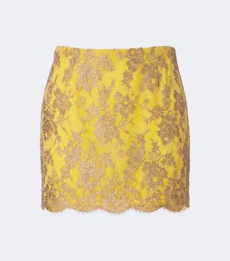 Saint Laurent Minigonna in pizzo