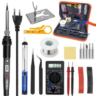 OEM Kit De Soldador De 80 W, Kit De Soldadura Electr&oacute;nica Digital Para Joyer&iacute;a, Pistola De Soldadura Con Temperatura Ajustable, Bol&iacute;grafo De Soldadura En 