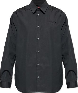 Diesel S-Simply-Gsbh Shirt - Heren - Casual Overhemden - Zwart - S - Katoen - Overhemden