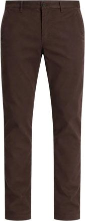 Michael Kors Pantaloni in misto cotone a coste slim fit - - Trousers - Uomo - Marrone - W36 L32