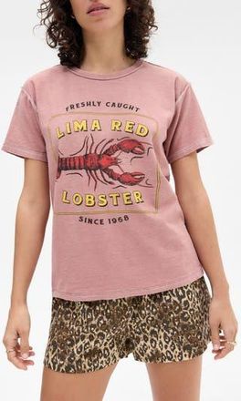 BDG Lobster Graphic Baby T-Shirt in Pink at Nordstrom Rack, Size X-Small/small