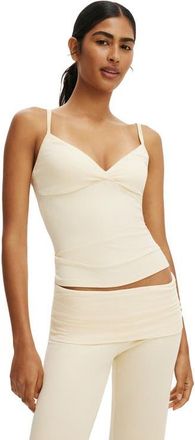 Cotton On Womens Airy Soft Triangle Cami in Banana Whip at Nordstrom, Size X-Small