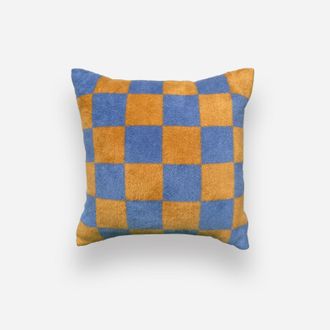 OEM Almohada De Ajedrez Azul Miel