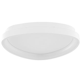 Beliani L&aacute;mpara De Techo Led De Metal Blanco Acr&iacute;lico Forma De Tri&aacute;ngulo Moderno Nanding