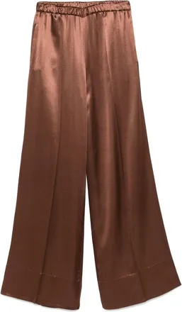The Nina Studio Satin Palazzo Pants