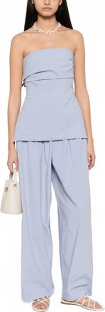 St.Agni Everyday Relaxed Pants In Blue