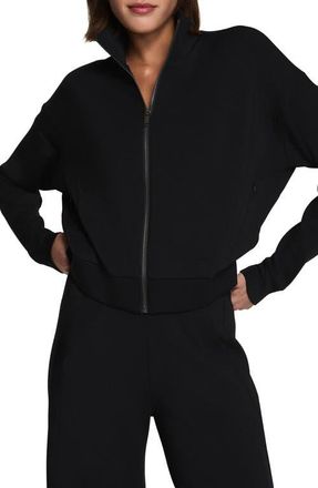 Spanx AirEssentials Track Jacket in Very Black at Nordstrom, Size 3X