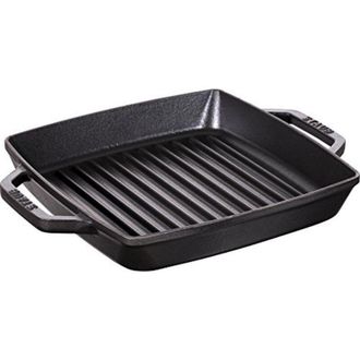Staub 40511-728-0 Grill Pans Bistecchiera Rettangolare con Due Manici, 23 x 23 cm - Staub