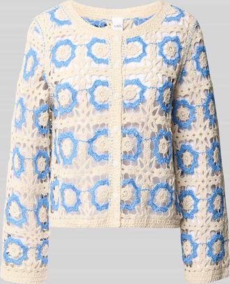 Vero Moda Strickjacke in H&auml;kel-Optik Modell YASCITOVA in Offwhite, Gr&ouml;&szlig;e XL