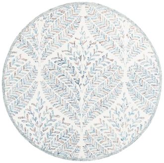 Safavieh Alfombra lana avorio/blu 183 x 183 cm