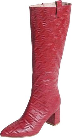 Generic Womens Pointed Toe Knight Boots Thin Heel Side Zipper Knee-High Boots