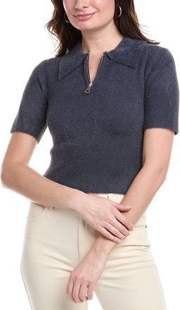 Avantlook Fuzzy Eyelash 1/4-Zip Polo Sweater