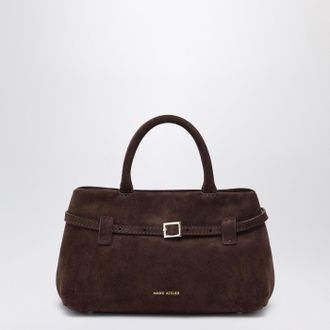 Manu Atelier Le Cambon 25 Braune Wildledertasche