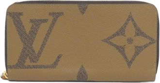 Louis Vuitton Marron Coated Canvas Long Wallet (Bi-Fold) (Pre-Owned)