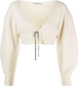 Alexander Wang Truien & Vesten, Dames, Beige, S, Wol, Alexander Wang Truien