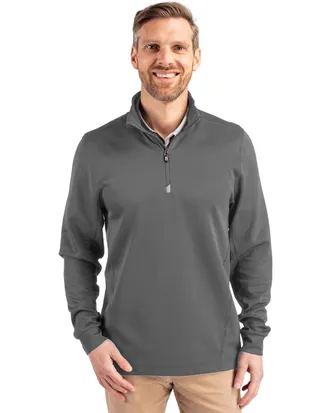 Cutter & Buck Traverse Stretch Eco Quarter Zip Mens Pullover