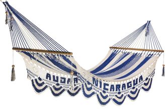 Hamac del sol Hamaca de madera nicarag&uuml;ense - 100% algod&oacute;n - 100 x 360 cm